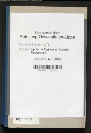 Tätigkeit des Aufsichtsrats der Heil- und Pflegeanstalt Lindenhaus, Band 1. [Prov.: Aufsichtsrat]