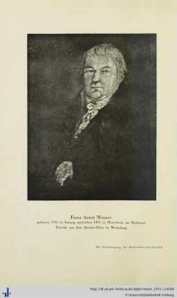 Porträt Franz Anton Mesmer.