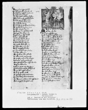 Weltchronik des Jansen Enikel — Vertreibung aus dem Paradies, Folio 4recto