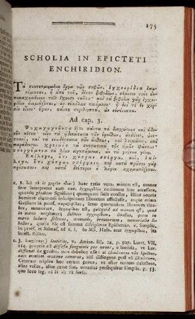 Scholia In Epicteti Enchiridion.