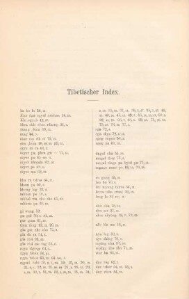 Tibetischer Index