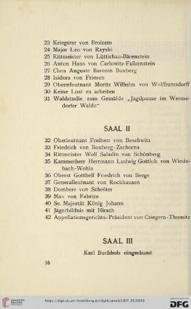Saal II (Nr. 32-42)