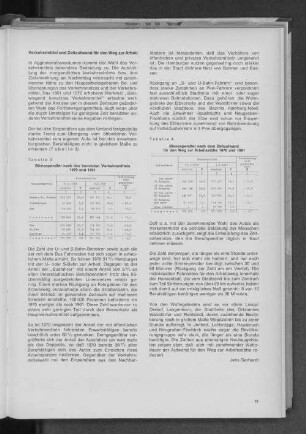 Tabelle 4: Binnenpendler nach dem Zeitaufwand für den Weg zur Arbeitsstätte 1970 und 1961