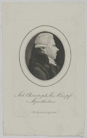 Bildnis des Joh. Christoph Jac. Cnopf