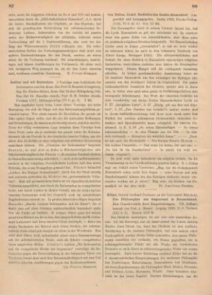 88-89 [Rezension] Külpe, Oswald, Die Philosophie der Gegenwart in Deutschland