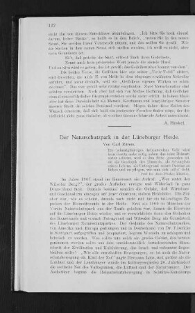Der Naturschutzpark in der Lüneburger Heide.