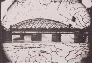 Riesa, Eisenbahnbrücke, Belastungsprobe, 1878