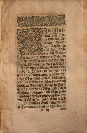 Abschiedt der Rö. Kay. Mt. Und gemeiner Ständt, auff dem Reichßtag zu Regenspurg, Anno Domini M.DC.XIII. auffgericht