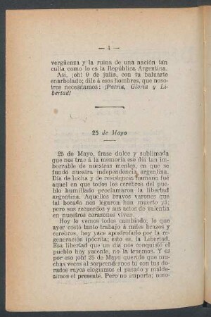 25 de mayo
