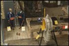 Sonderausstellung "Feuer und Flamme" von 1997; Ausstellungsraum mit nachgebauter Baustelle