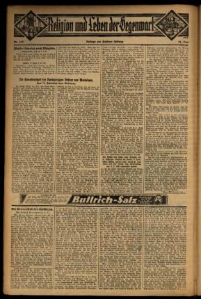 Dritte Ausgabe vom Sonntag, den 28. Juni 1931.
