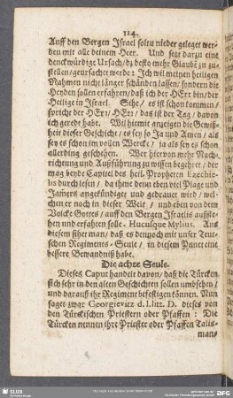 Die achte Seule. [Historische Wissenschafft]