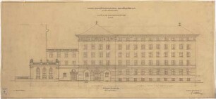 Bestelmeyer, German; München, Hofgartenstr. 3; Köglmühl - Areal, Wohn- und Geschäftshausneubau - Ansicht von der Hofgartenstraße