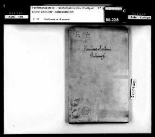 Inventar über die zum Krongut gehörige Jagdgewehrkammer