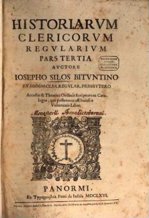 Historiarum Clericorum Regularium : a congregatione condita, 3