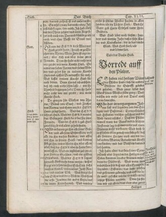 Vorrede auff den Psalter.