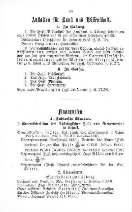 Anstalten für Kunst und Wissenschaft