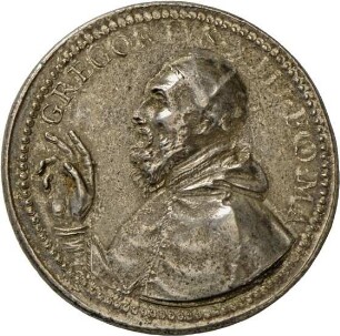 Medaille von Niccolo Bonis auf Papst Gregor XIII. und das „Collegium Germanicum“, 1573