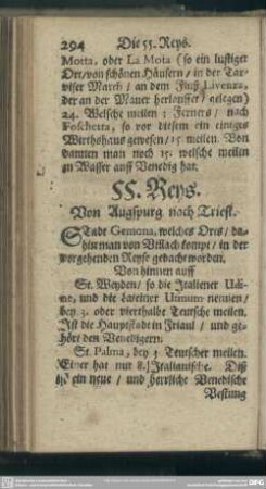 55. Reys. Von Augspurg nach Triest