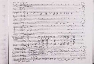 Autograph der Partitur - Beginn der Wolfsschluchtszene