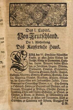 Historischer und genealogischer Schauplatz des Teutschen Reichs in gegenwärtigem Zustande : nebst einer genealogischen Beschreibung aller anderen europaeischen Reiche aus den neuesten und vollkommensten Nachrichten