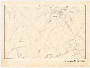 Hagen Bebauungsplan: Arbeitsblatt Grundkarte Abteilung 222, Blatt 20 1:2000