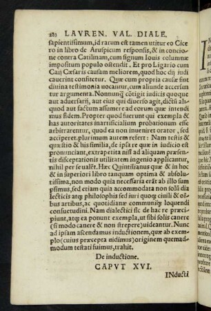 De inductione. Caput XVI.