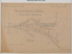 Eudenberg, Gleisanschluss Basalt AG: Gleiserweiterung und Silobau