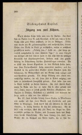 17. Abgang von zwei Söhnen