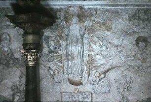 Maria Immaculata und Halbfiguren der Kirchenväter