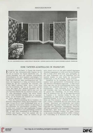 Eine Tapeten-Ausstellung in Frankfurt