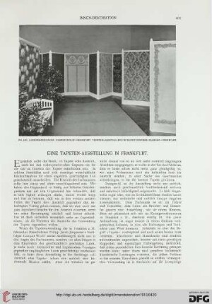 Eine Tapeten-Ausstellung in Frankfurt