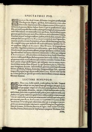 Lectori benevolo