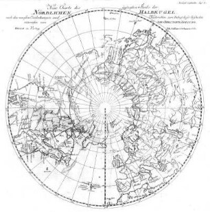 Taf. I. Neue Charte des äussersten Theils der Nördlichen Halbkugel [...]