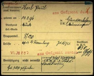 Herb, Paul - Herdan, August