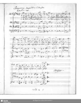 Chorgesang: Morgenlied