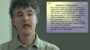Lecture 04. Complementarity, Quantum Encryption and the Schrödinger Equation