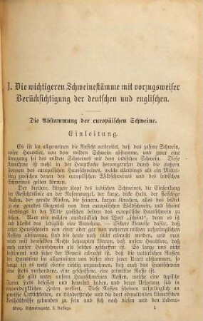 Die Schweinezucht : praktische Anleitung zur Rassenauswahl, Zucht, Ernährung, Haltung und Mast der Schweine