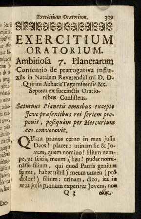 339-355, Exercitium Oratorium