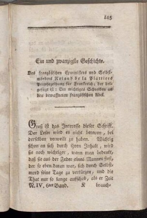 Ein und zwanzigste Geschichte