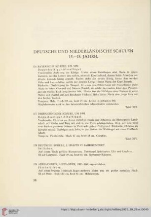 Deutsche und Niederländische Schulen 15.-18. Jahrh. (Nr. 176-197)