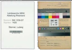Entnazifizierung Ludwig Stenner , geb. 18.11.1892 (Buchhalter)