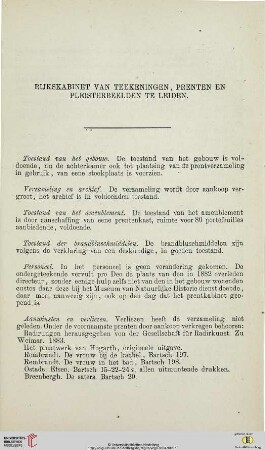 Rijkskabinet van Teekeningen, Prenten en Pleisterbeelden te Leiden