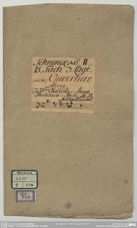 Alcina. Excerpts - Mus.2410-F-43a : strings, bc; HWV 34