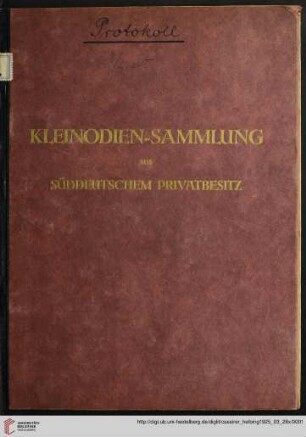 Ausstellung / Paul Cassirer ; Hugo Helbing: Kleinodien-Sammlung aus süddeutschem Privatbesitz : Versteigerung: Samstag, den 28. März bei Paul Cassirer, Berlin