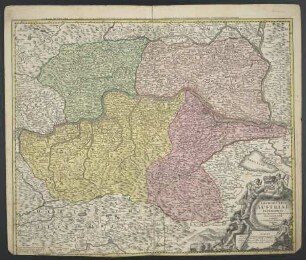 Archiducatus Austriae Inferioris In omnes suas Quadrantes Ditiones divisi Nova et exacta Tabula