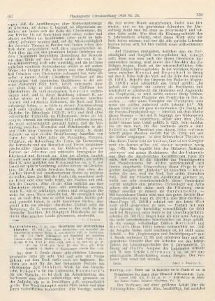 558-559 [Rezension] Hering, Jean, Étude sur la Doctrine de la Chute et de la Préexistence des Âmes chez Clément d‘Alexandrie