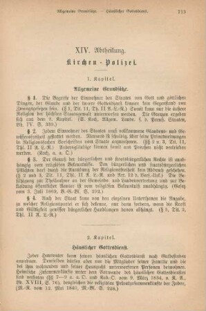 XIV. Abtheilung