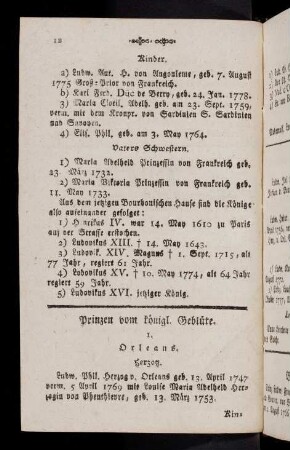 12-14, Prinzen vom koenigl. Geblüte