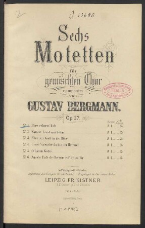 No. 1: Herr erbarm' dich